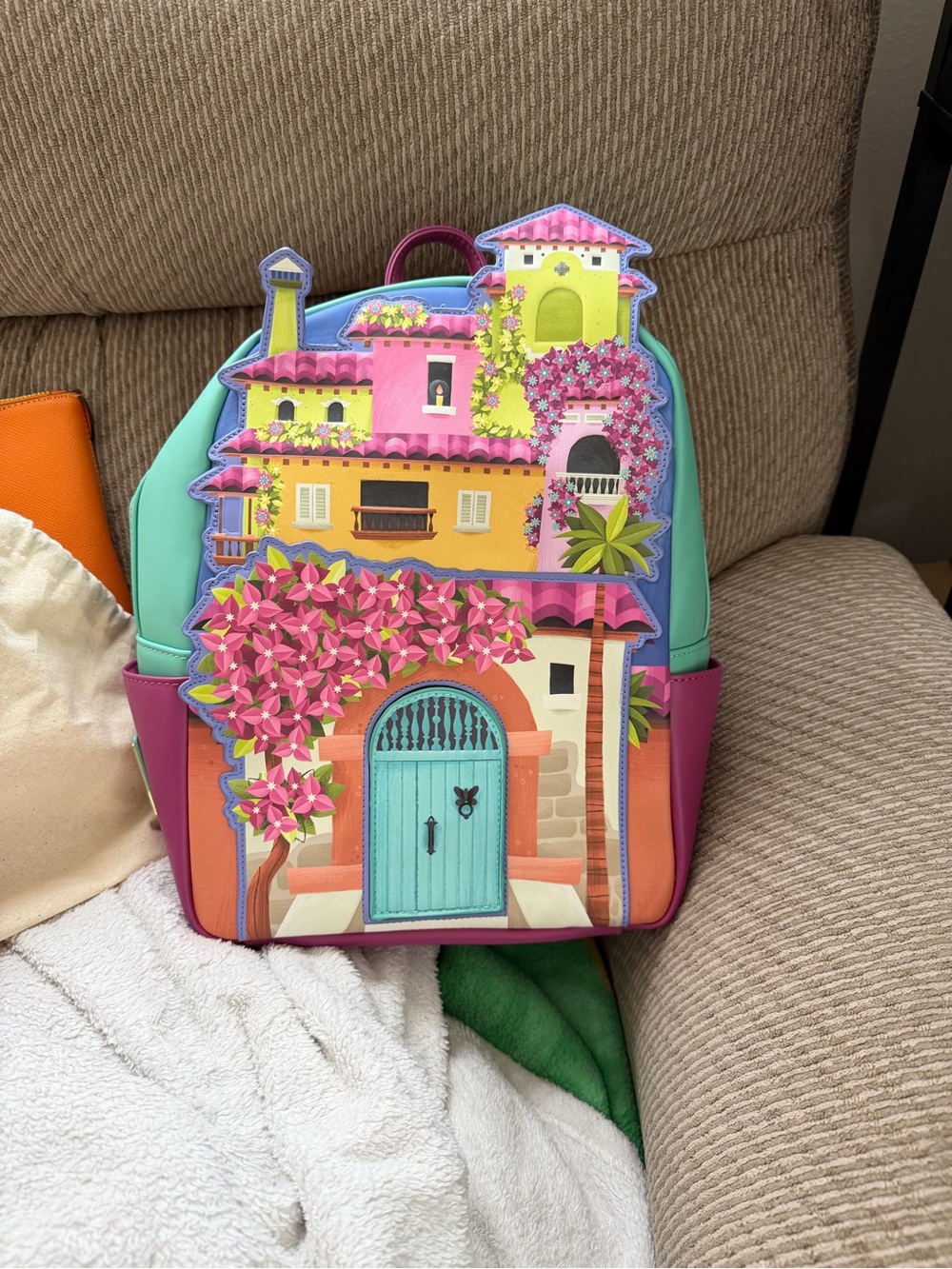 NWOT Disney loungefly Mirabel Encanto backpack house w/ loungefly dust bag